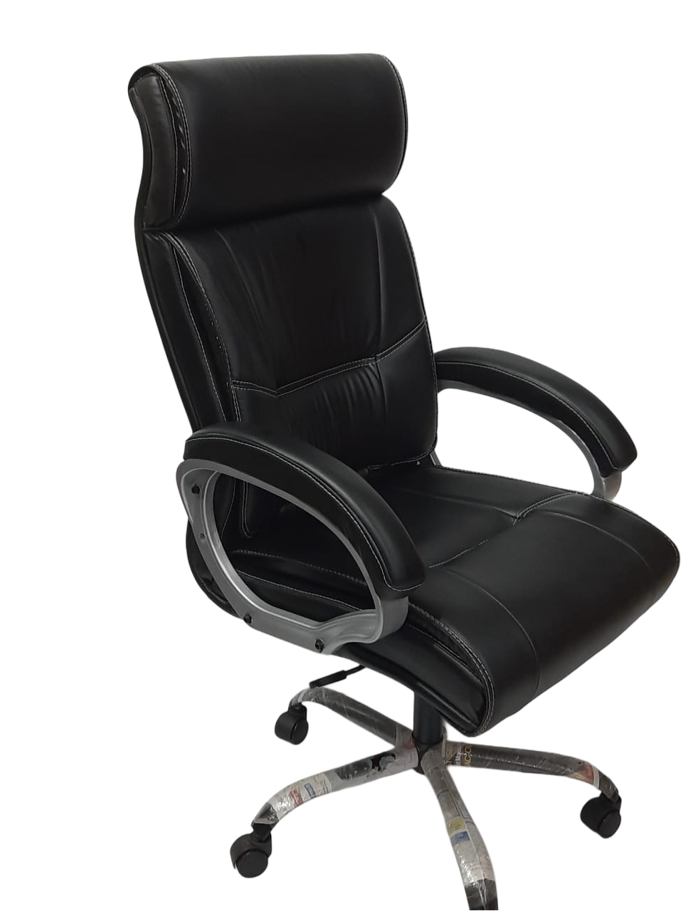 Premium Black Leather Boss Chair